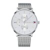 Reloj Tommy Hilfiger 1781942 para dama con correa de acero Plateado