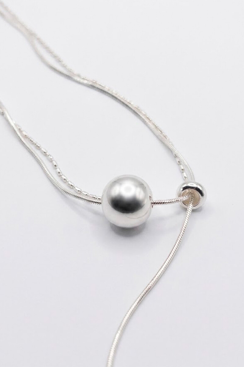 COLGANTE ESFERA PLATA