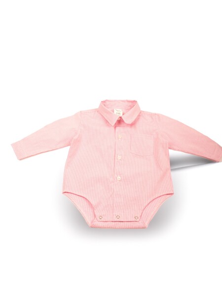 Camisa Body A rayas rosa