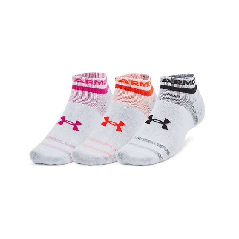 UA Essential Low Cut 3pk-BRN WHT-101