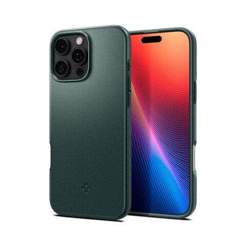 Spigen Funda Thin Fit Magsafe iPhone 16 Pro Abyss Green Spigen Funda Thin Fit Magsafe iPhone 16 Pro Abyss Green