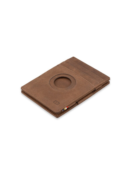 ESSENZIALE MAGIC AIRTAG WALLET BRUSHED BROWN