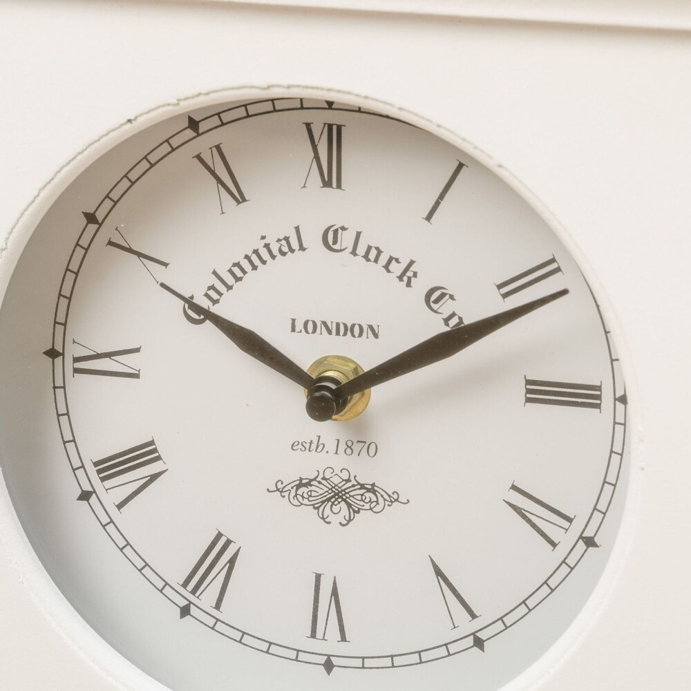 RELOJ DE MESA METAL BLANCO 5231600