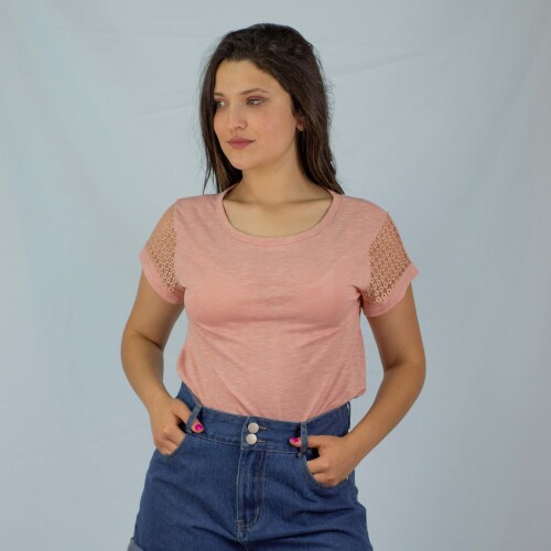 Remera Calada Slowly Beige