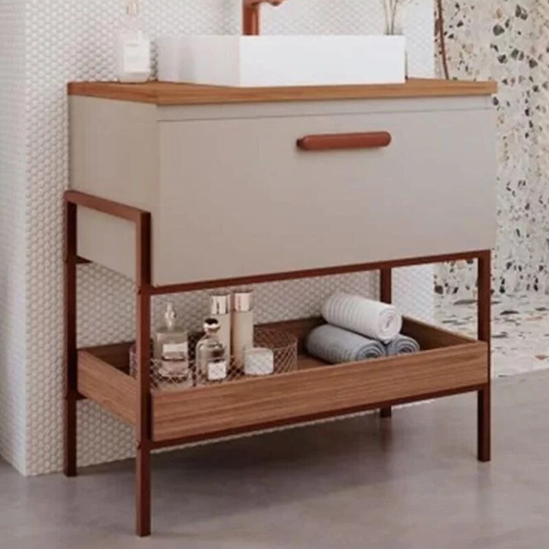 ARM PANAMA PORT 80 CM DESMONTADO CAPUCCINO/FREIJO Arm Panama Port 80 Cm Desmontado Capuccino/freijo