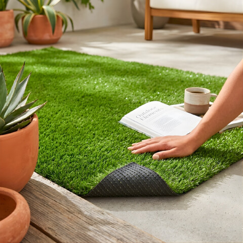 Césped Sintético 40 M2 Pasto Artificial Rollo Decoración Color Verde