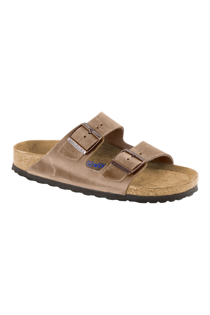 Sandalia Arizona Soft Footbed Oiled Leather - Regular Tabaco