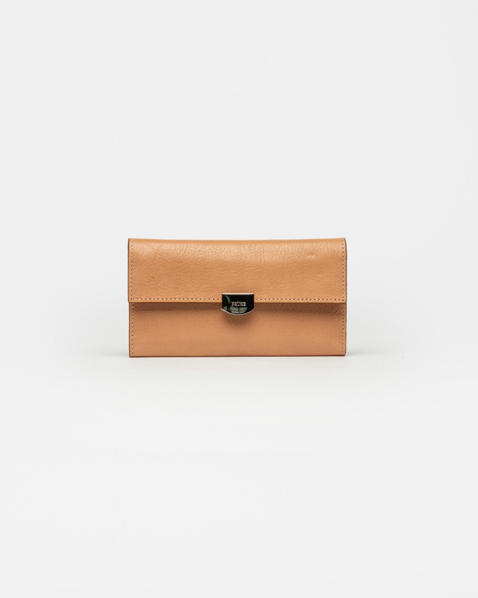 Billetera Dalia en cuero liso satinado - Vaqueta 