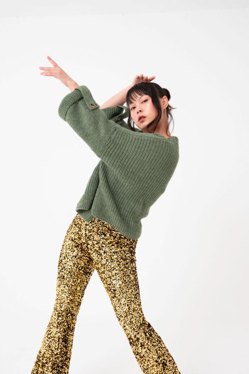 CARDIGAN BOTÓN Verde