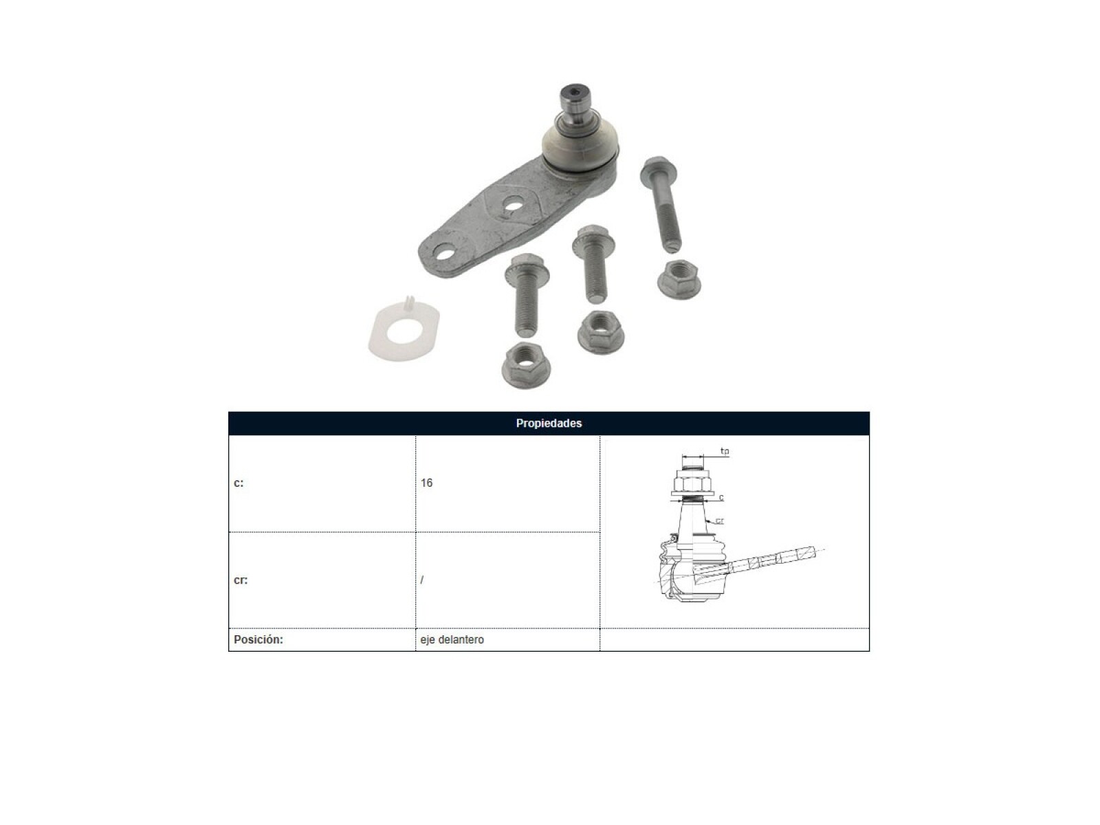 Rotula Del Renault Clio/Express/Twingo/Kangoo/R11/R19/R9 81-25 Der/Izq 