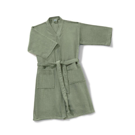 Bata Baño Dohler Velour 100% Algodón Talle P al XXG Verde