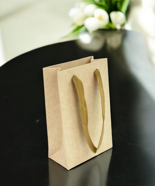 Bolsa cartulina eco 10x05x15 cm MADERA