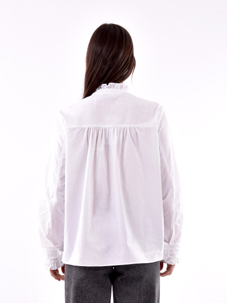 CAMISA FRUNELA BLANCO