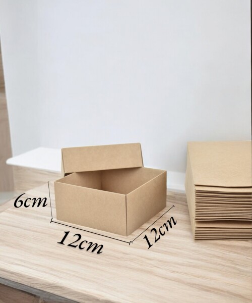 Pack x 20 unid - caja 04 eco 12x12x6 cm. REVERSIBLE BLANCO MADERA