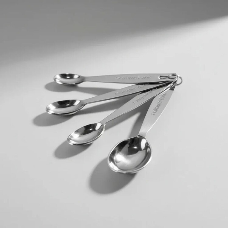 Set de Cucharas Medidoras Acero Inoxidable Corrina x4 Piezas Set de Cucharas Medidoras Acero Inoxidable Corrina x4 Piezas