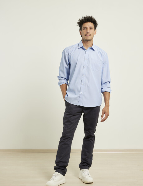 012492 CAMISA HARRINGTON URBAN Celeste/blanco