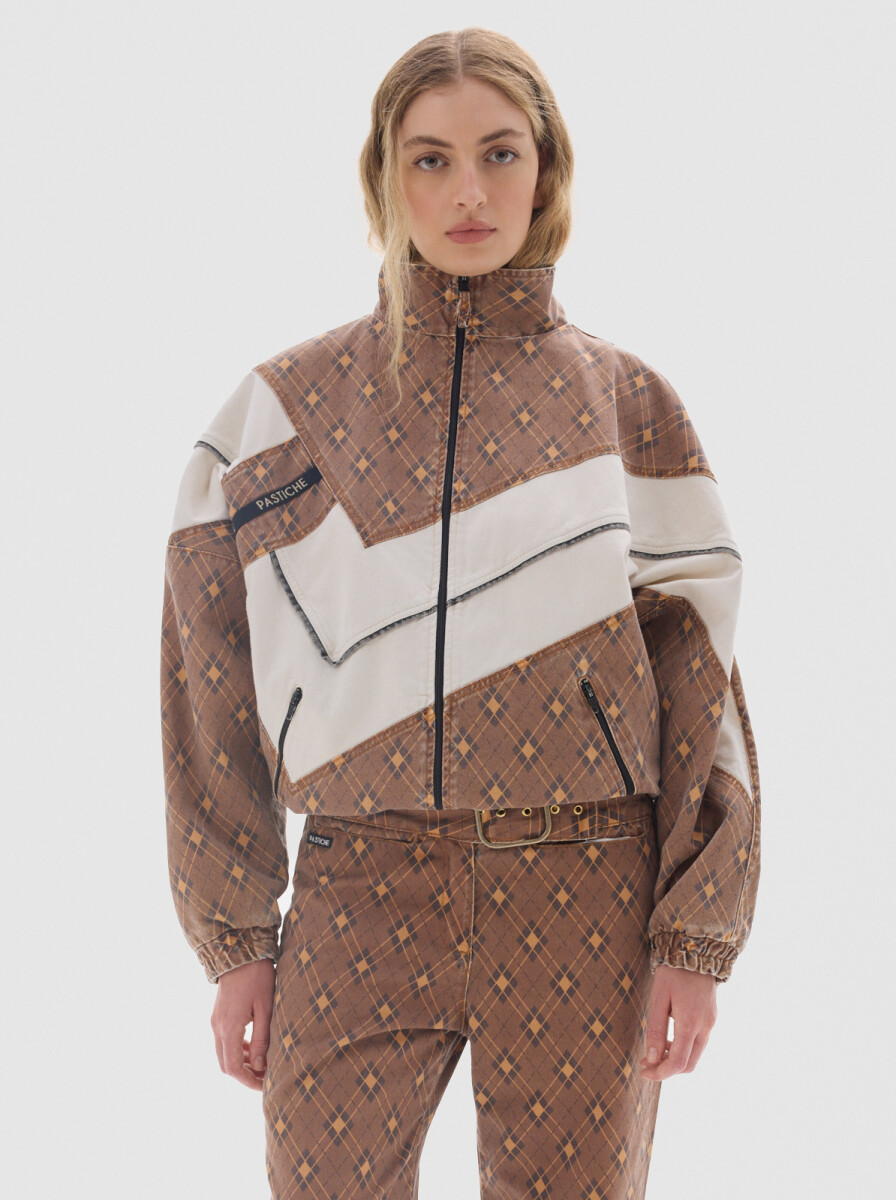 Campera Olímpica Print - Brown 