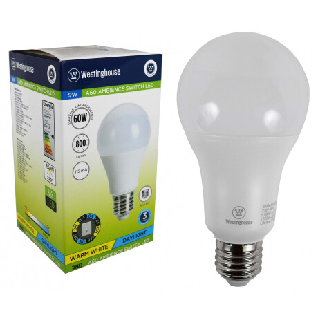 LAMPARA LED WESTINGHOUSE 9 W E27 A60 FRIA/NEUTRA/CALIDA LAMPARA LED WESTINGHOUSE 9 W E27 A60 FRIA/NEUTRA/CALIDA