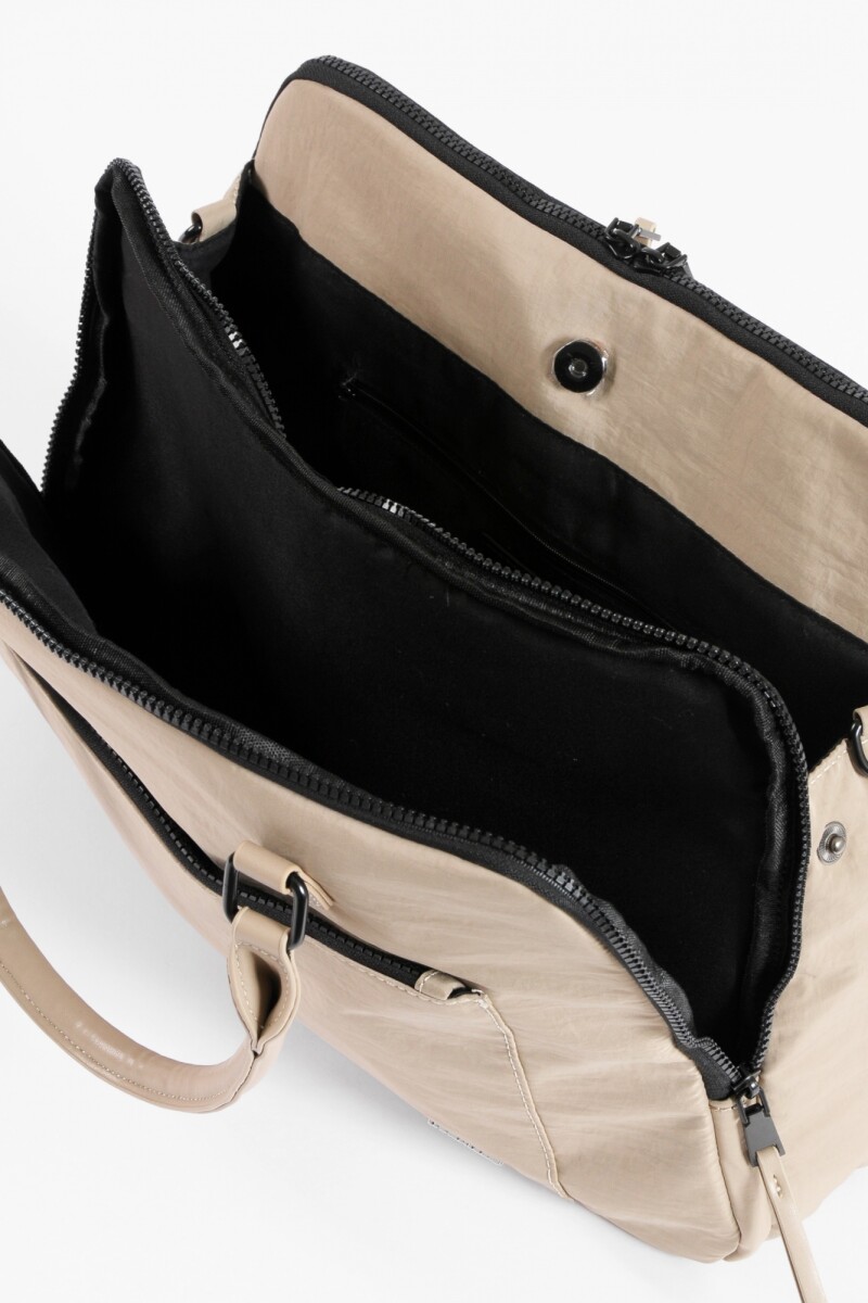 Cartera briefcase porta laptop topo