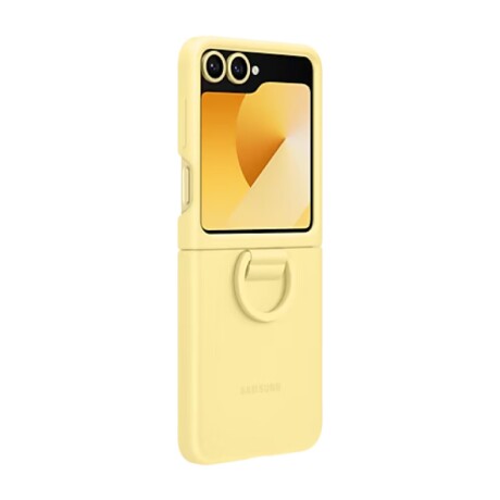 Funda Samsung Silicone Case con Anillo Original para Galaxy Z Flip6 EF-PF741 Yellow