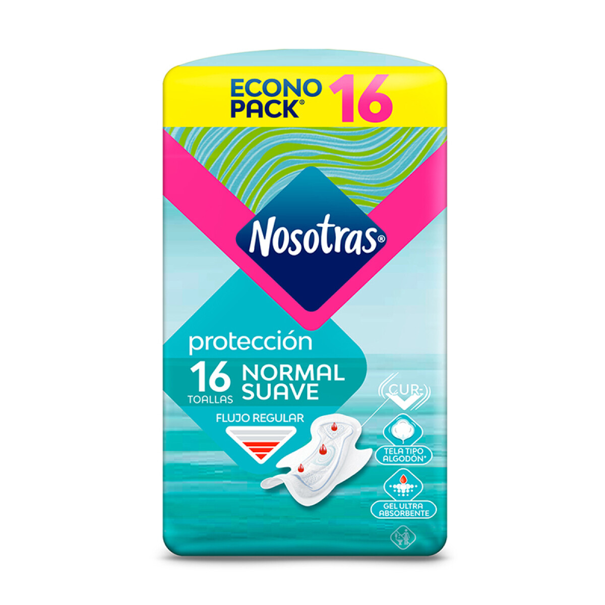 Toallas femeninas Nosotras - Normal econopack x16 