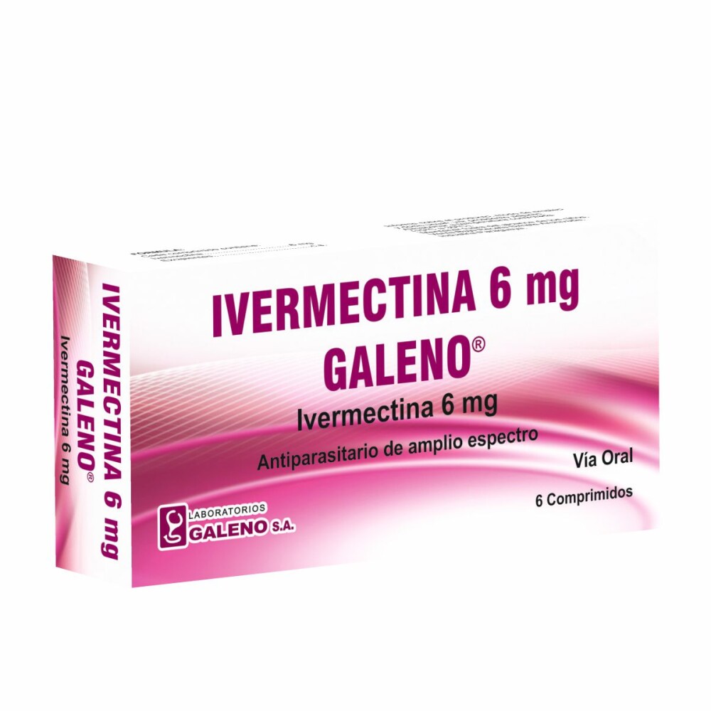 IVERMECTINA 6 MG. GALENO CJ X 6 COMP. única