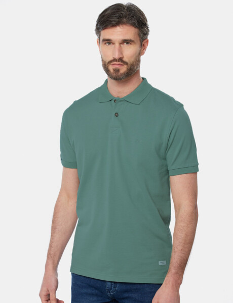 REMERA POLO PIQUE LISA Petroleo