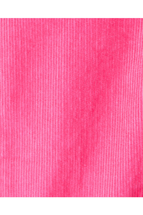 Set dos piezas, pantalón de pana rosa y buzo de algodón, diseño Fair Isle Sin color