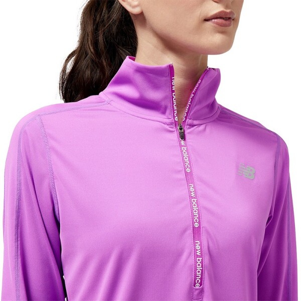 Buzo New Balance Accelerate Half Zip Violeta