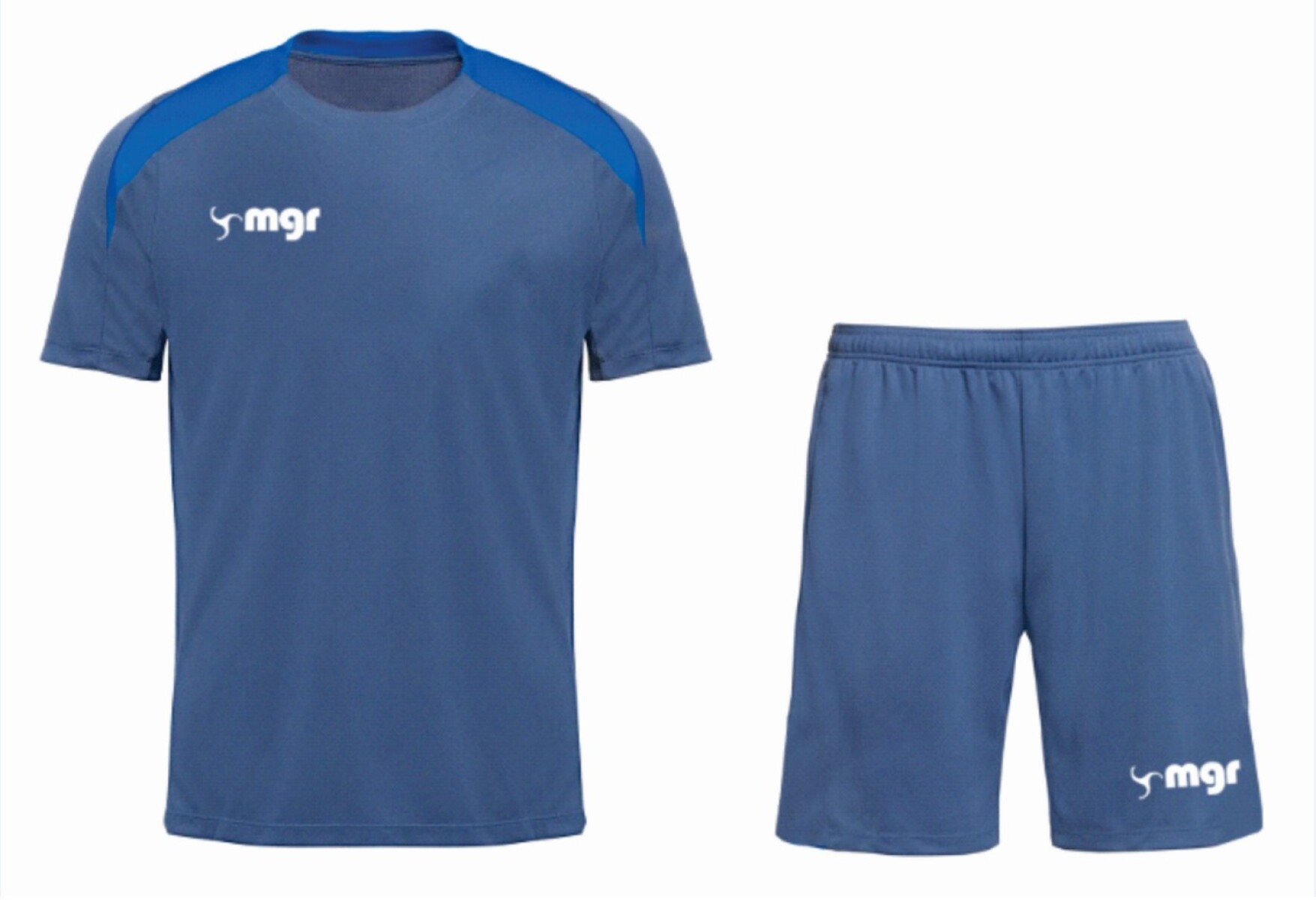Equipo Express Gris con pieza de hombro Azul 10 UNIDADES 