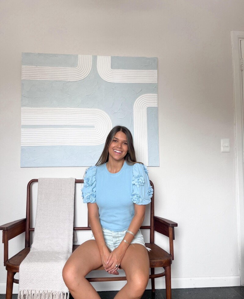 Blusa Jazmin celeste