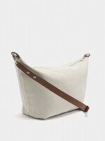 Bolso De Hombro Textura Suave Con Pendiente crudo