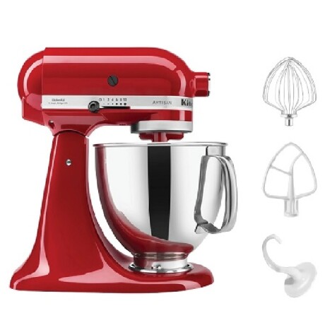 Batidora planetaria Artisan Roja 4.8 lts KitchenAid KIT-KSM150PSEER Batidora planetaria Artisan Roja 4.8 lts KitchenAid KIT-KSM150PSEER