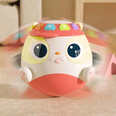 Tambor Balancín Musical Huanger con Luz Sonidos ROJO