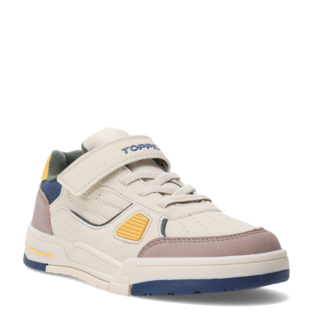 Championes Infantiles Topper Quarter Beige - Azul - Amarillo