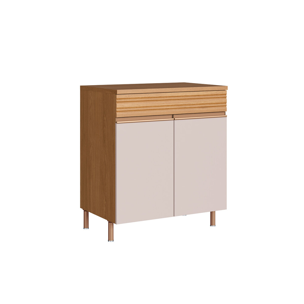 ORGANIC BAJO MESADA 2 PUERTAS Y 1 CAJÓN 0.80 MTS COLOR NATURE/SAND Organic Bajo Mesada 2 Puertas Y 1 Cajón 0.80 Mts Color Nature/sand