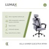 Silla Ejecutiva Ergonómica Lumax Modelo Wynn Gris