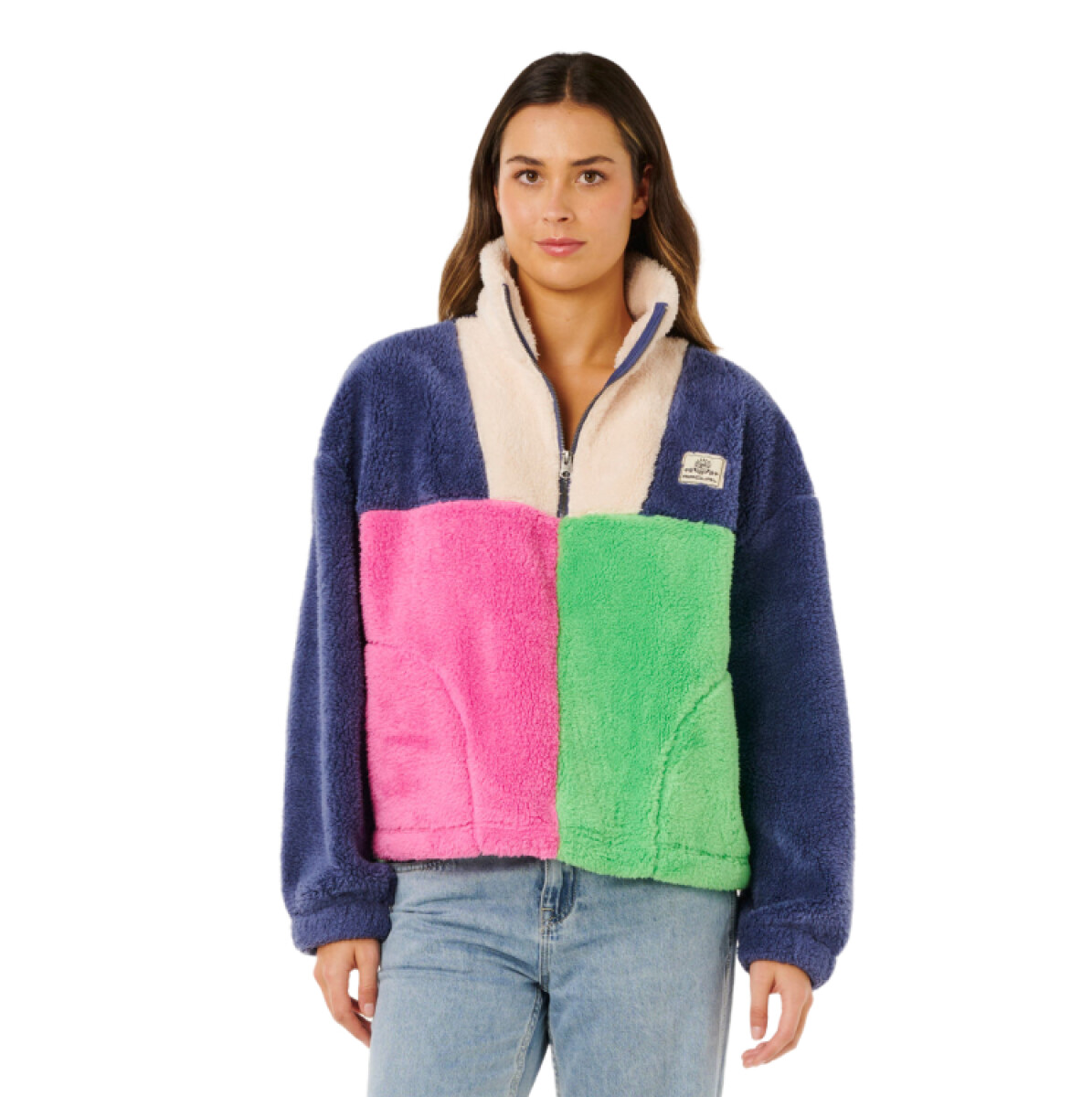 Buzo Rip Curl Block Party Polar Fleece - Multicolor 