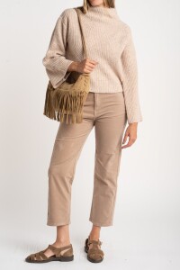 Polera Lana Beige Meñange