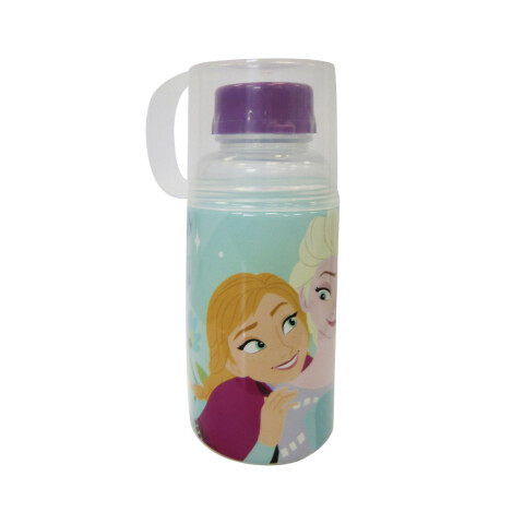 Botella 2 en 1, Botella 300 ml + Taza 100 ml Frozen U