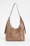 Cartera soft ojalillos marrón