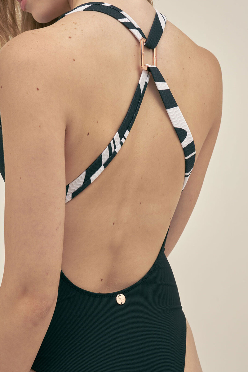 LU ONE PIECE Black Rib