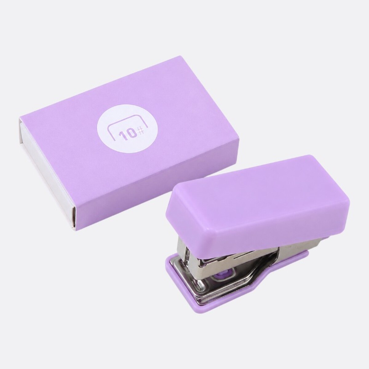 Mini Engrampadora Con 400 Grampas - Lila 