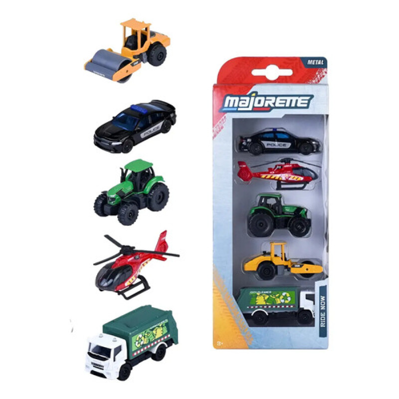 Majorette Autos de Metal Pack x 5 Majorette Autos De Metal Pack X 5