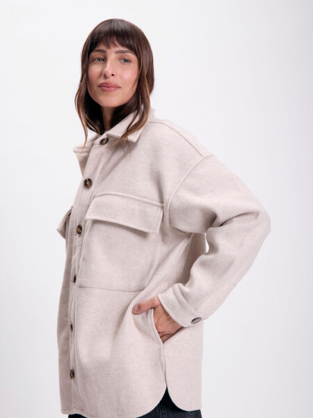 Sobrecamisa paño Beige