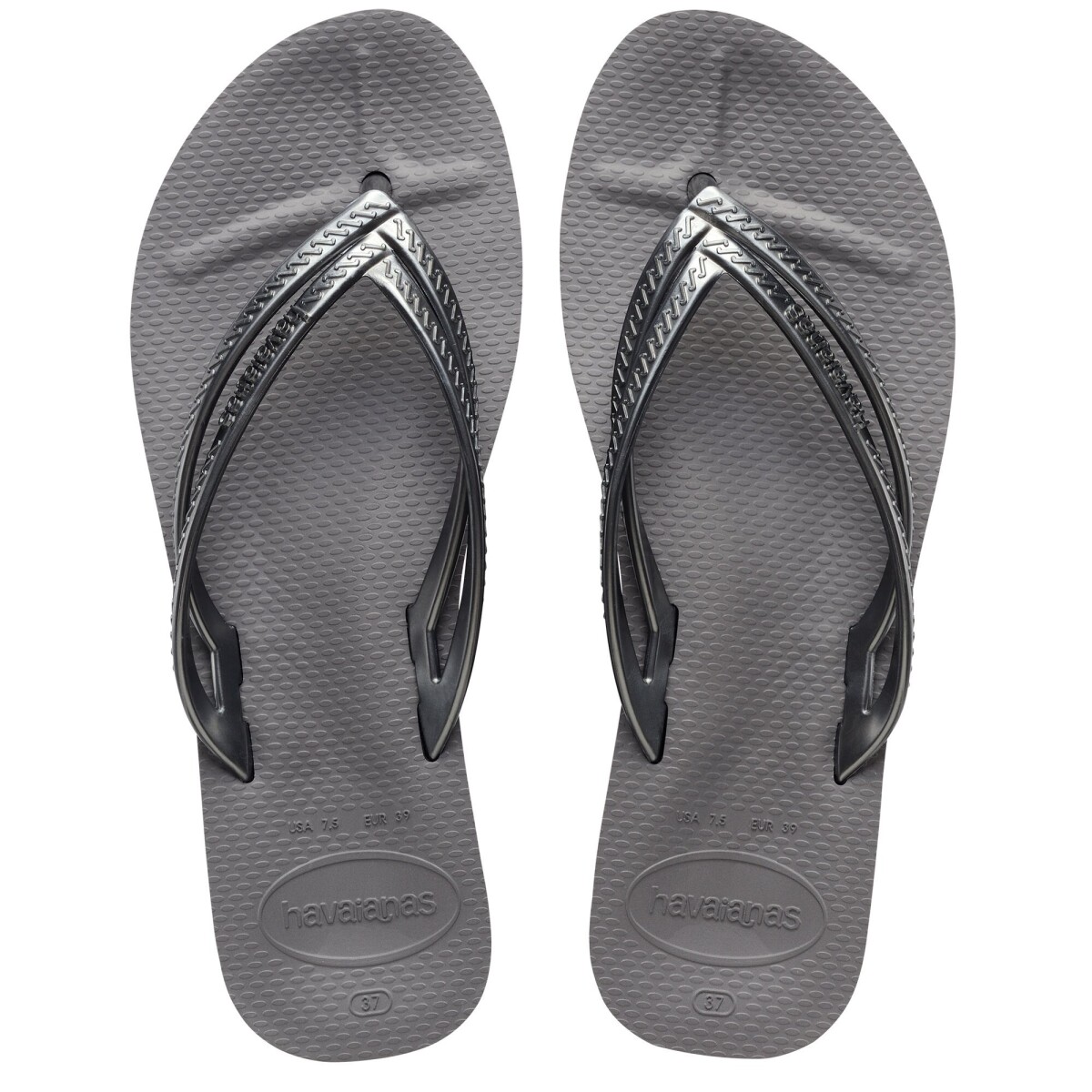 Sandalias de Mujer Havaianas Wedges Wns - Gris Acero 