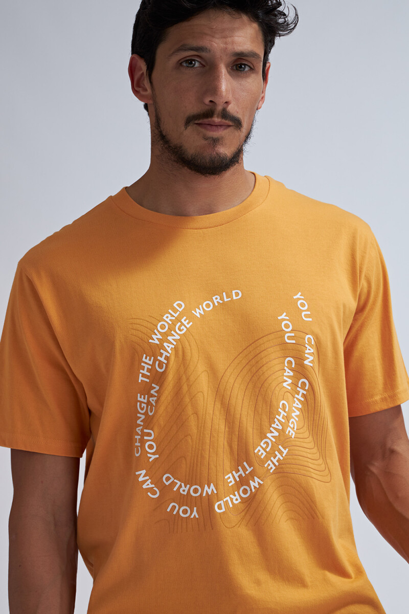 Remera Estampa Iconos You can change the world