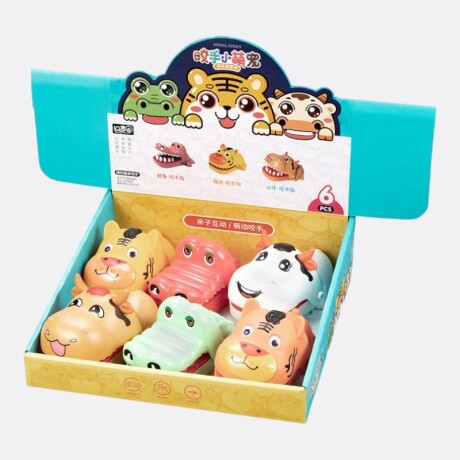 Juego Infantil Animales Dientudos Vaca Marrón