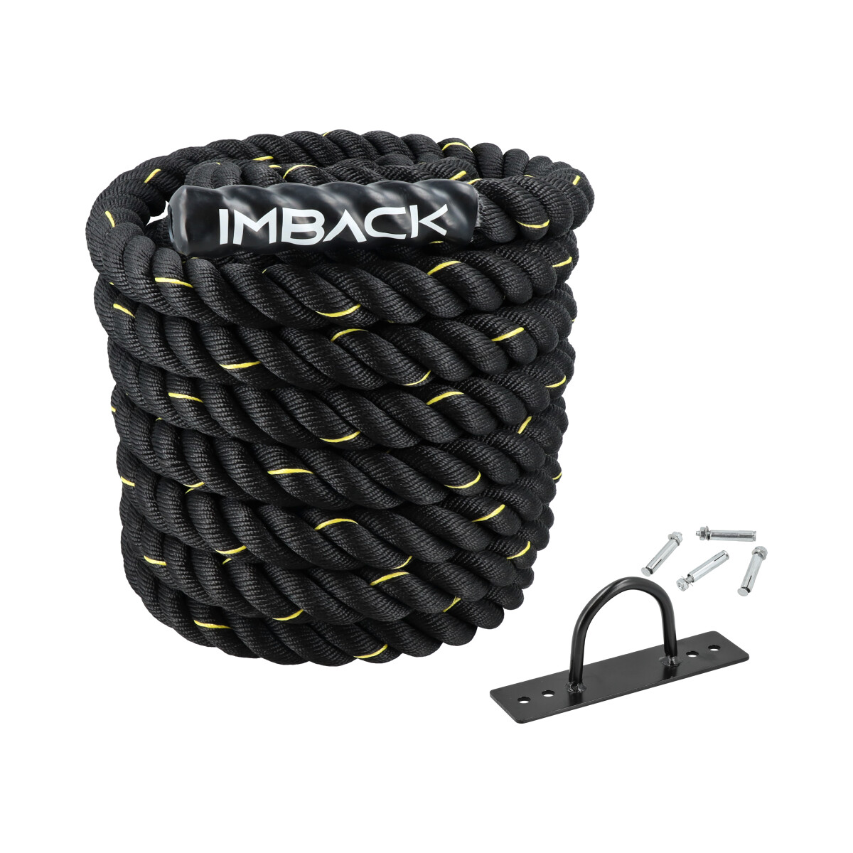 Battle Rope Cuerda Soga 15 metros x 38mm Crossfit De Batalla Entrenamiento Gym Profesional Imback 
