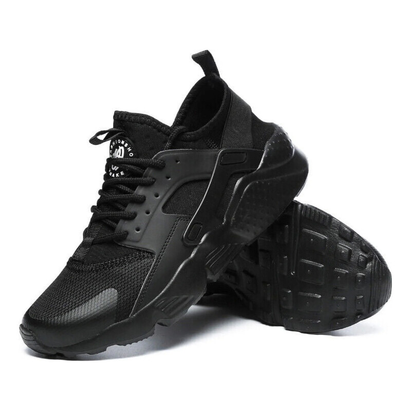 Calzado Casual Deportivo Unisex Acordonado Negro